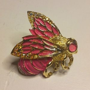 Vintage pink Flt Brooch